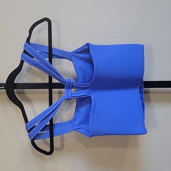 FP Movement Women's Blue Strappy Crop Top EUC - Picture 5 of 7